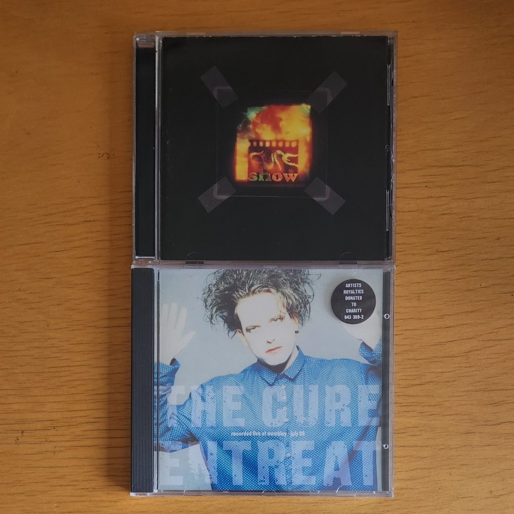 The Cure "Show", "Entreat" - 1990s Live CDs (Lot of 2) 
